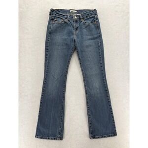 Vintage Levis 515 Bootcut Jeans Womens 4 Blue Mid Rise Stretch Denim Western Y2K